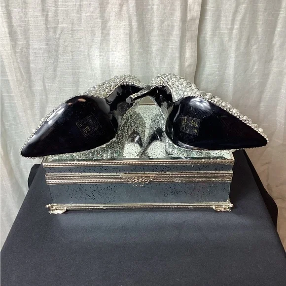 Azalea Wang Diamond&Pearls stiletto heels; Size: 10 - Picture 6 of 7